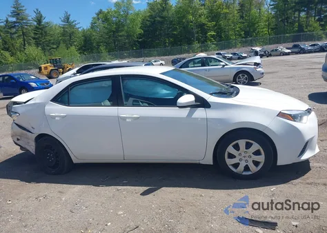 2016 Toyota Corolla Le from USA, damaged, VIN 2T1BURHE4GC522566